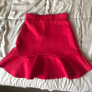 Nasty Gal red mini skirt